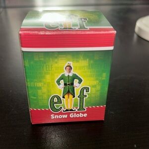 elf snow globe